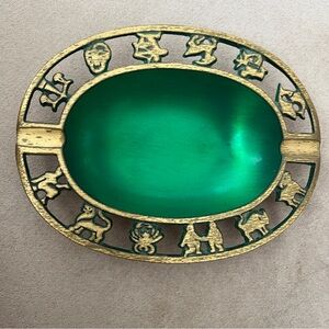 Vintage Brass Ashtray -  Made In Israel